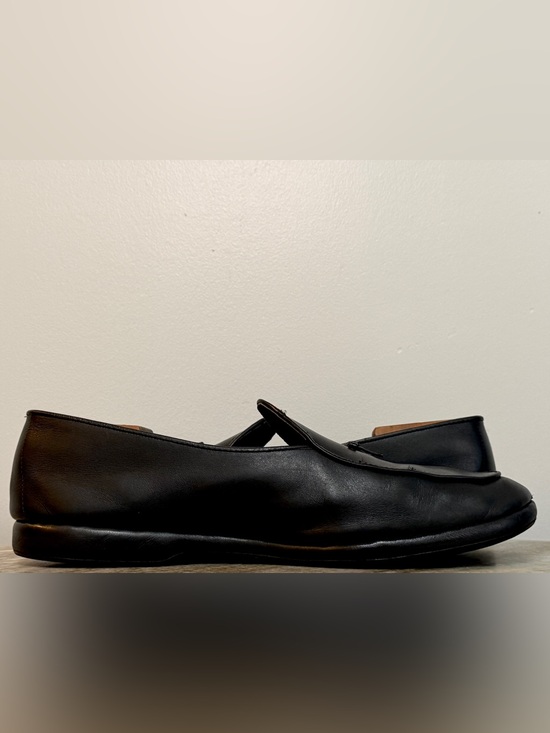 BELGIAN SHOES MR CASUAL LOAFER BLACK LEATHER SLIPPERS 12  $850 BOW TIE main image 10